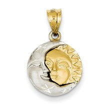 14k Gold Sun & Moon Charm hide-image