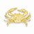 14k Gold Blue Crab Slide Pendant, Pendants for Necklace