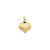 Diamond-cut Puffed Heart Charm in 14k Gold