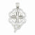 14k White Gold 4-Leaf Clover pendant, Adorable Pendants for Necklace