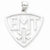 14k White Gold EMT w/Symbol Pendant, Pendants for Necklace