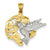 14k Gold Two-Tone Hummingbird Charm hide-image