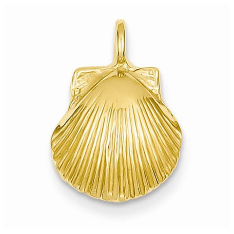 14k Gold Seashell pendant, Exquisite Pendants for Necklace