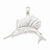 14k White Gold Sailfish Pendant, Pendants for Necklace