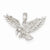 14k White Gold Eagle Landing Pendant, Pendants for Necklace