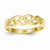 14k Yellow Gold Free Form Knot Ring