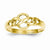 14k Yellow Gold Free Form Knot Ring