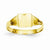 14k Yellow Gold Square Signet Baby Ring
