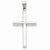 14k White Gold Polished Cross Pendant, Stylish Pendants for Necklace