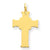 14k Gold Polished Cross Charm hide-image