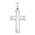14k White Gold Hollow Cross pendant, Fine Pendants for Necklace