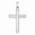 14k White Gold Hollow Cross Pendant, Pendants for Necklace