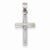 14k White Gold Cross Pendant, Lovely Pendants for Necklace