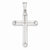14k White Gold Hollow Cross Pendant, Classy Pendants for Necklace