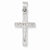 14k White Gold Hollow Crucifix Pendant, Pendants for Necklace
