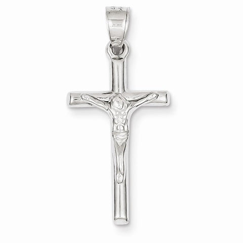 14k White Gold Crucifix Pendant, Charm