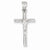 14k White Gold Crucifix Pendant, Charm