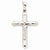 14k White Gold Reversible Crucifix /Cross pendant, Delightful Pendants for Necklace