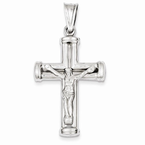 14k White Gold Reversible Crucifix /Cross pendant, Exquisite Pendants for Necklace
