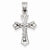 14k White Gold Reversible Crucifix /Cross pendant, Fine Pendants for Necklace