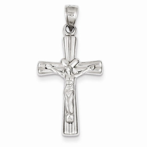 14k White Gold Reversible Crucifix /Cross pendant, Pretty Pendants for Necklace
