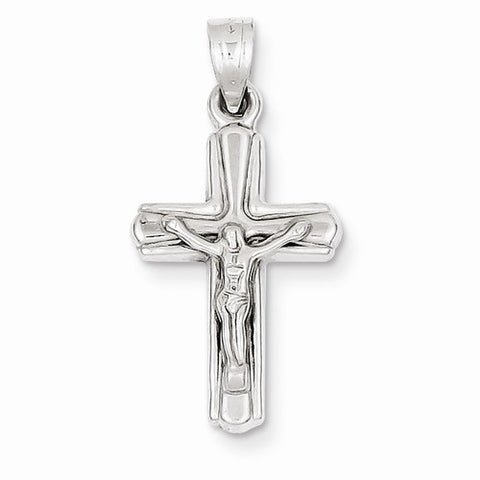 14k White Gold Reversible Crucifix /Cross pendant, Gorgeous Pendants for Necklace