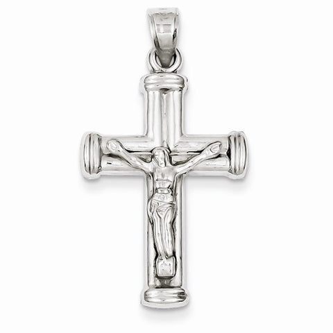 14k White Gold Reversible Crucifix /Cross pendant, Lovely Pendants for Necklace