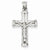 14k White Gold Reversible Crucifix /Cross pendant, Lovely Pendants for Necklace
