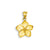 Plumeria Floral Charm in 14k Gold