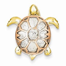 14k Gold Tri-color Turtle Charm hide-image