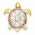 14k Gold Tri-color Turtle Charm hide-image