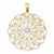14k& Rhodium Meridian Swirl Pendant, Pendants for Necklace