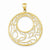 14k Gold Circle pendant, Exquisite Pendants for Necklace