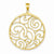 14k Gold Circle pendant, Fine Pendants for Necklace