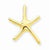 14k Gold Starfish Chain Slide Pendant, Pretty Pendants for Necklace