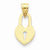 14k Gold Heart Lock Pendant, Pendants for Necklace
