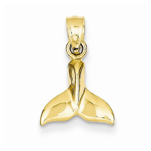 14k Gold Whale Tail pendant, Adorable Pendants for Necklace
