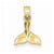 14k Gold Whale Tail pendant, Adorable Pendants for Necklace