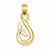 14k Gold Whale Tail pendant, Delightful Pendants for Necklace