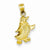 14k Gold Penguin Pendant, Pendants for Necklace