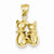 14k Gold Cat pendant, Pretty Pendants for Necklace