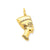 Nefertiti Charm in 14k Gold