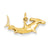 14k Gold Hammerhead Shark Charm hide-image