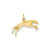 Greyhound Charm in 14k Gold