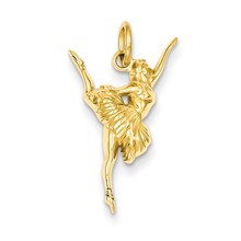 14k Gold Ballerina Charm hide-image