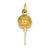 14k Gold Golf Ball Charm hide-image