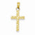 14k Gold Diamond-cut Cross pendant, Adorable Pendants for Necklace