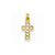 Diamond-cut Cross Charm in 14k Gold