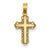 14k Gold Budded Cross Charm hide-image