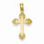 14k Gold Budded Cross pendant, Lovely Pendants for Necklace